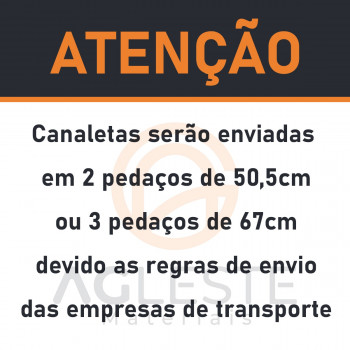 Canaleta C/ Fita Adesiva Dupla Face (sem divisoria) Branco - Enerbras